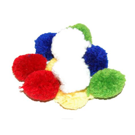 Pompony kreatywne Brewis 4cm Puszyste, 10szt - 2